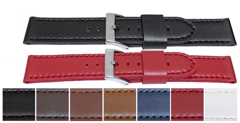Smooth Vegan Friendly Synthetic Faux Leather Watch Strap Alternative Bracelet