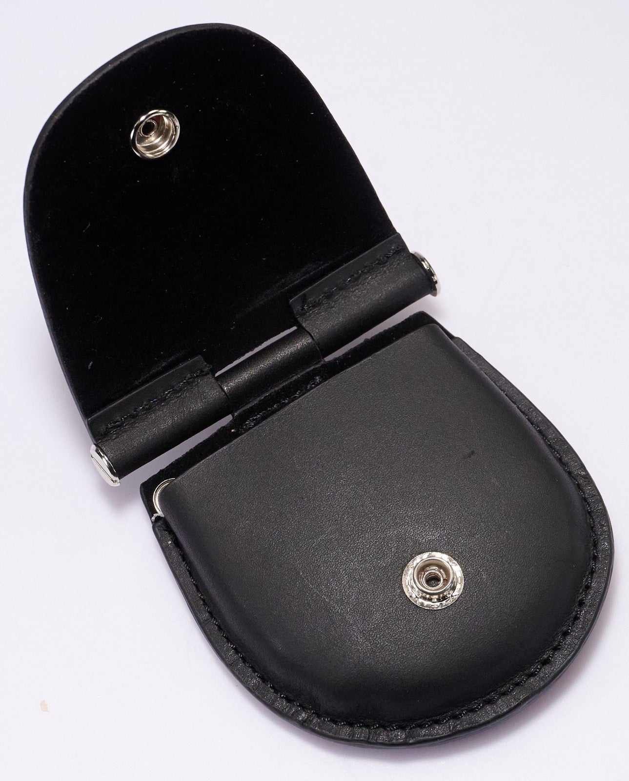 Pocket Watch Holder 70mm LARGE Black Leather Case Pouch Premium Travel Storage
