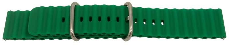 Smooth Silicone Ocean Wave Style Watch Strap Replacement Ripple Rubber Bracelet