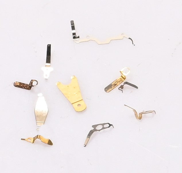 10pc Quartz Watch Battery Clamps Springs Contacts Miyota Ronda ETA Movement UK
