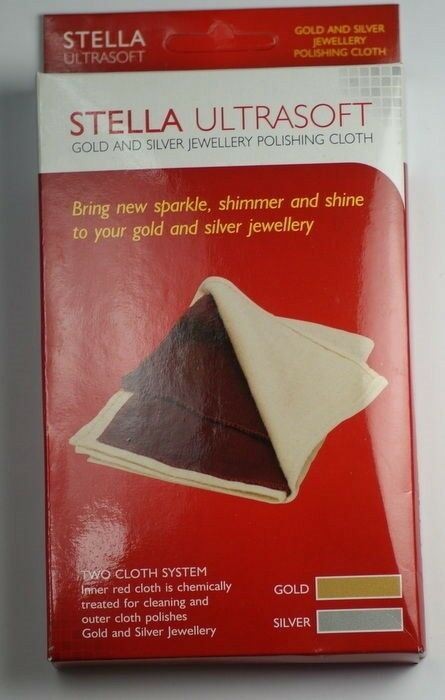PREMIUM Polishing cloth IMPREGNATED ROUGE cleans & polishes gold silver watch