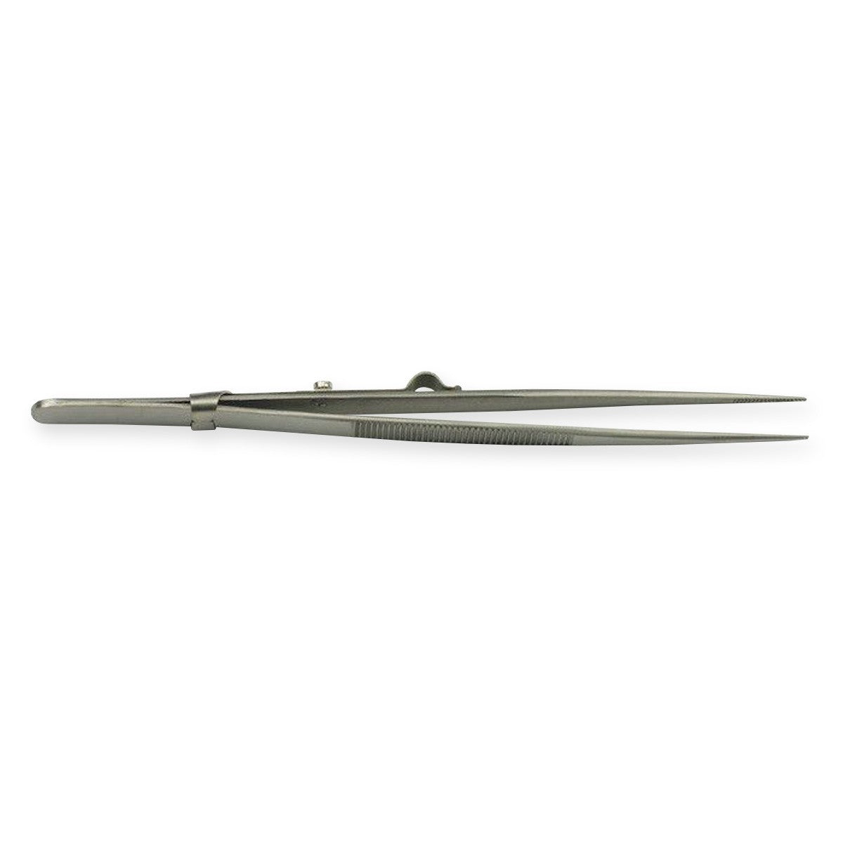 Watchmakers tweezers with locking mechanism side clamp locking lock position