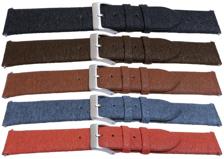 Vegan Friendly Pineapple Leaf Fibre Watch Strap Sustainable Leather Alternative