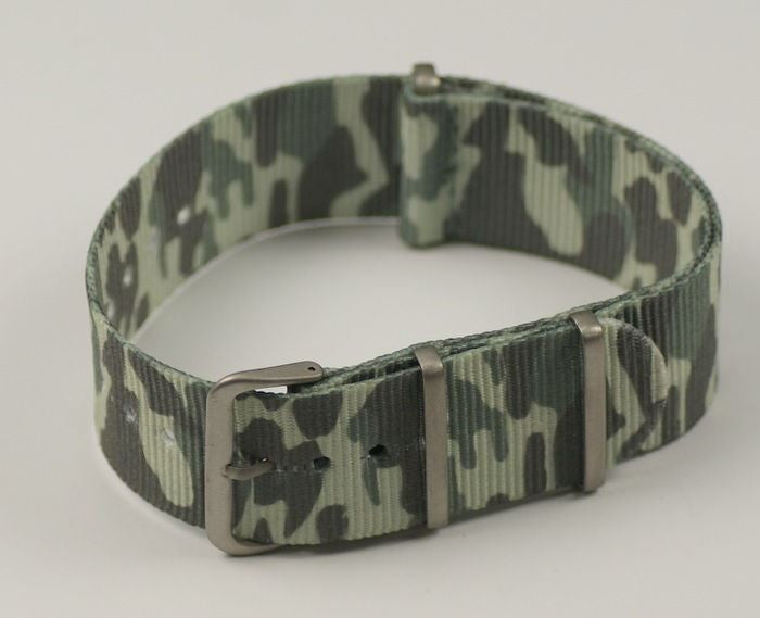 Military CAMOUFLAGE Ultra Tough Nylon Watch Strap Watch 16mm - 24mm Army Band