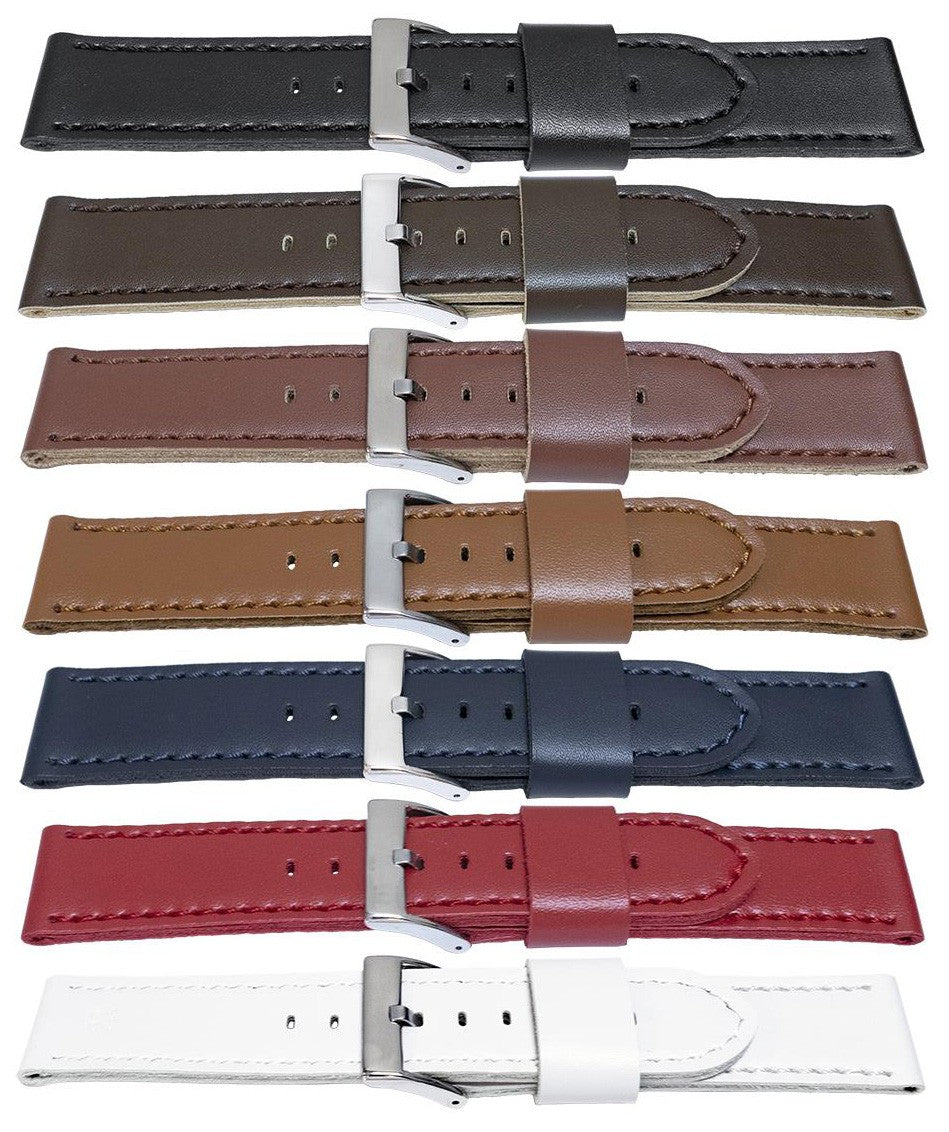 Smooth Vegan Friendly Synthetic Faux Leather Watch Strap Alternative Bracelet