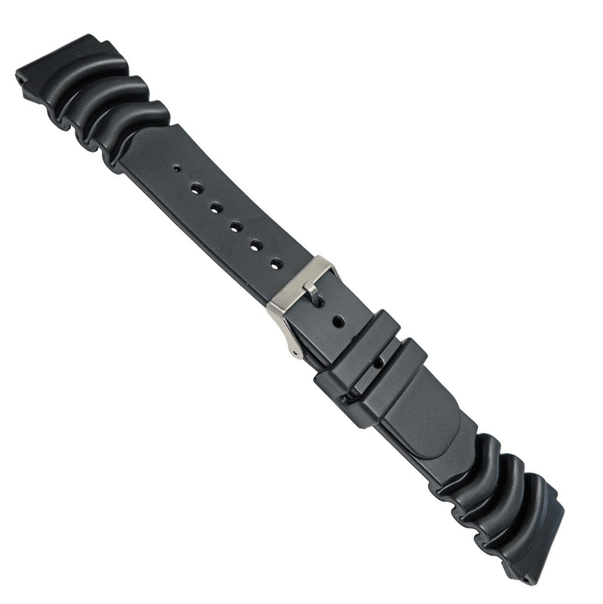 XL Rubber Divers Watch Strap Replacement PVC Heavy Grade Extra Large Bracelet