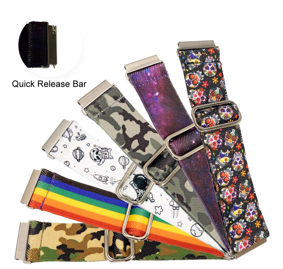 Flexible Soft Elasticated Watch Strap Luxury Replacement Pattern Nylon Bracelet