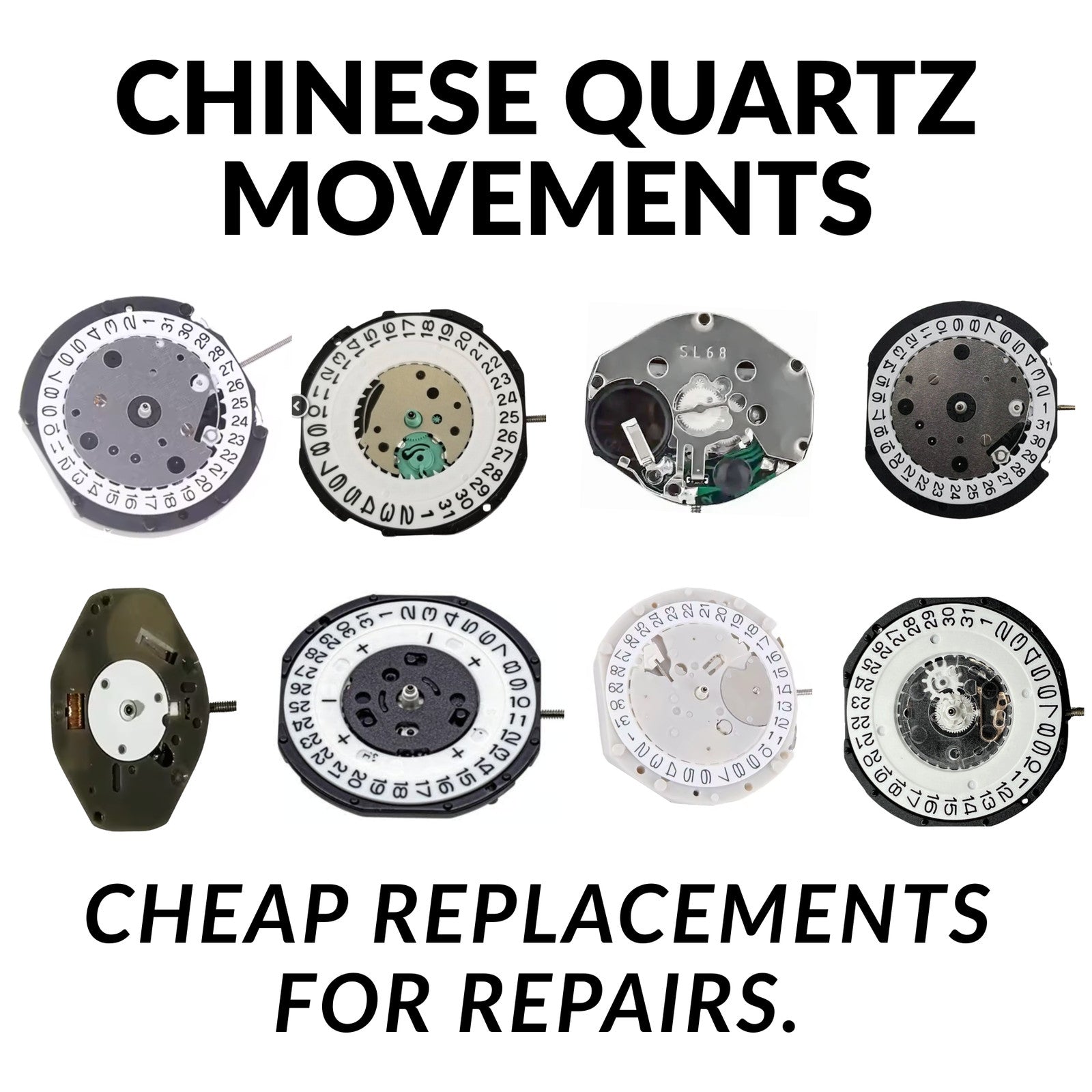 Chinese Quartz Watch Movements Repair Parts SL39 SL68 SL28 LG32 T208 LD57 LD53