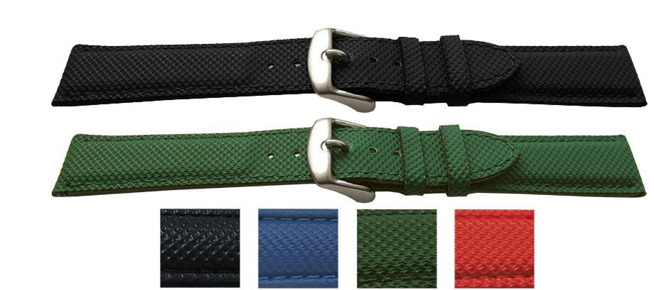 Vegan Friendly Water Resistant Textured Watch Strap Sustainable Alternative
