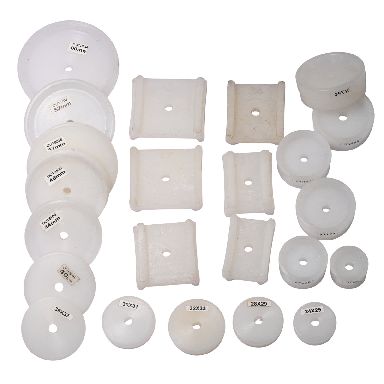 24pc Nylon Watch Press Dies Set Crystal Case Back Fitting Watchmaker Repair 24-6