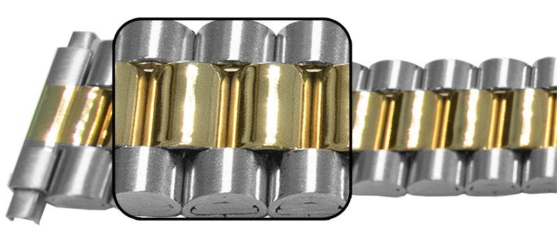 Watch Bracelet Spring End Links Replacement Strap Rolex President Satin Mirror