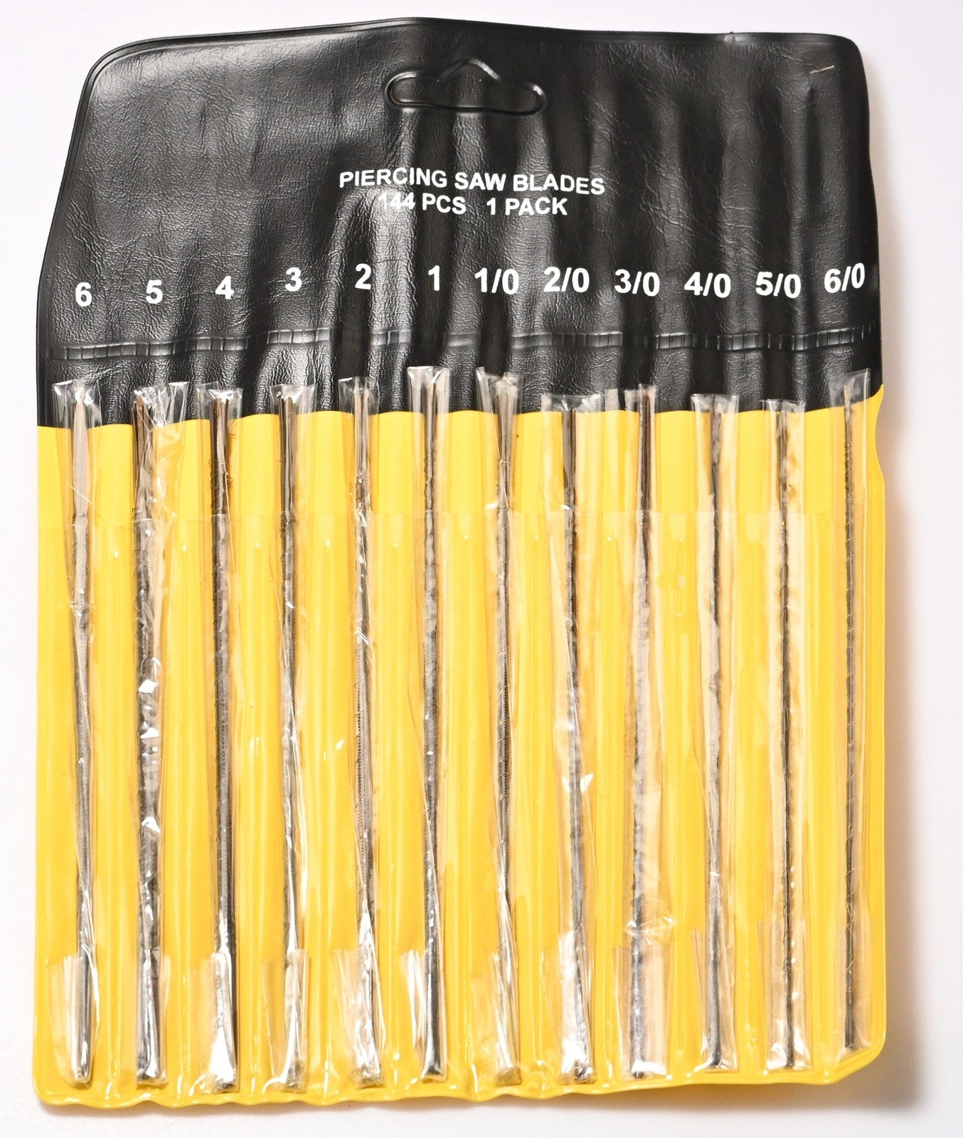 Jewellers Piercing Saw Blades 144pc Set 12 Sizes 6/0-6 Jewellery Making 135mm UK
