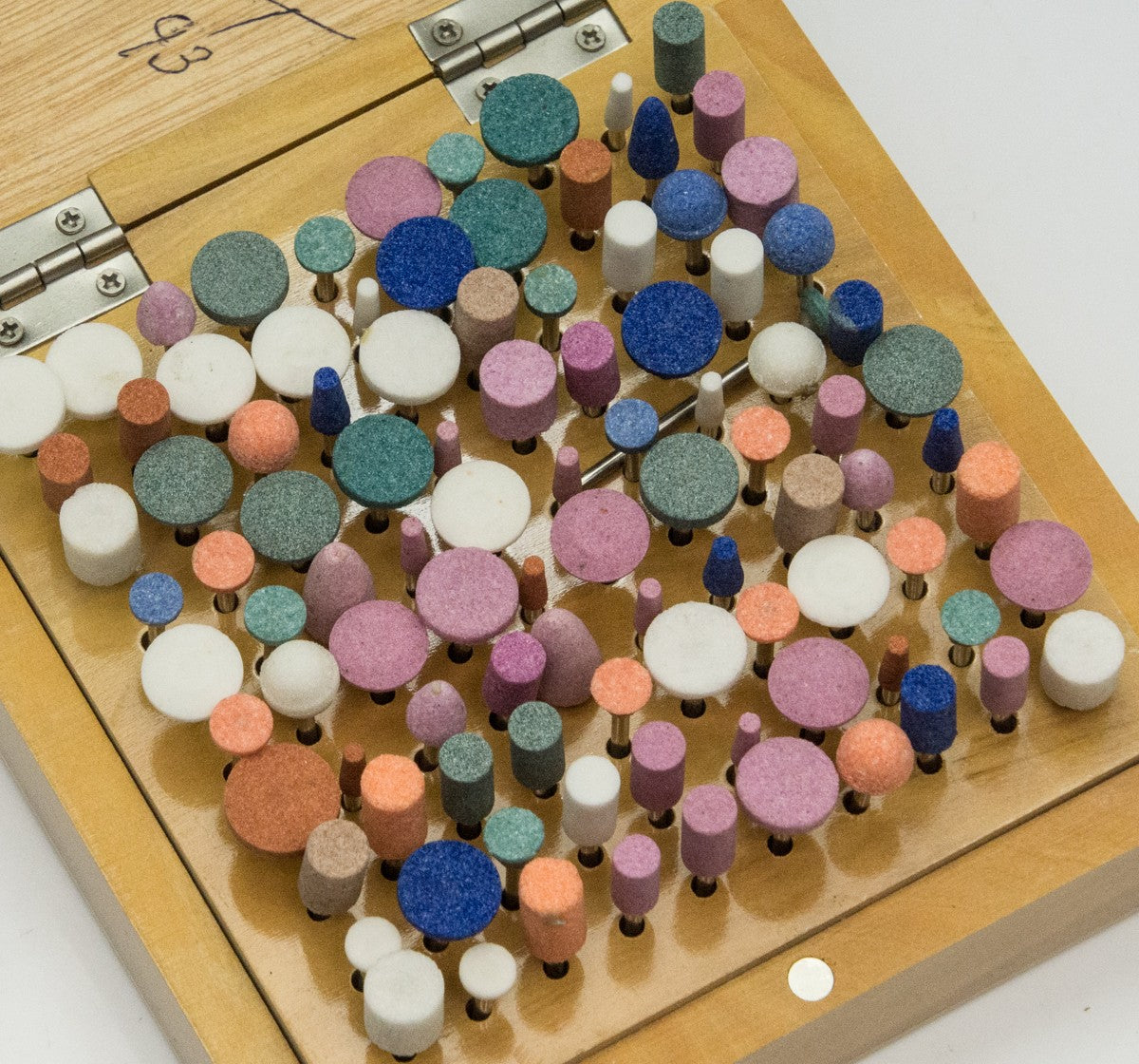 100x Abrasive finishing Polishing points brushes set stone mandrels cleaning