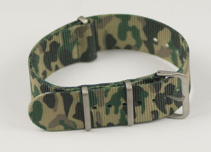Military CAMOUFLAGE Ultra Tough Nylon Watch Strap Watch 16mm - 24mm Army Band