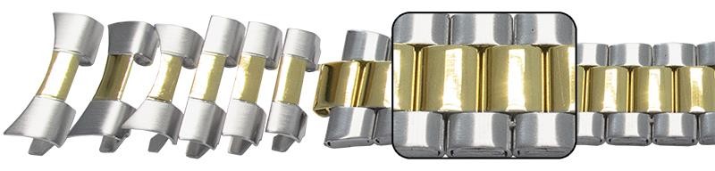 XL Satin Mirror Watch Bracelet 22mm 24mm 26mm Extra Large Rolex President Strap