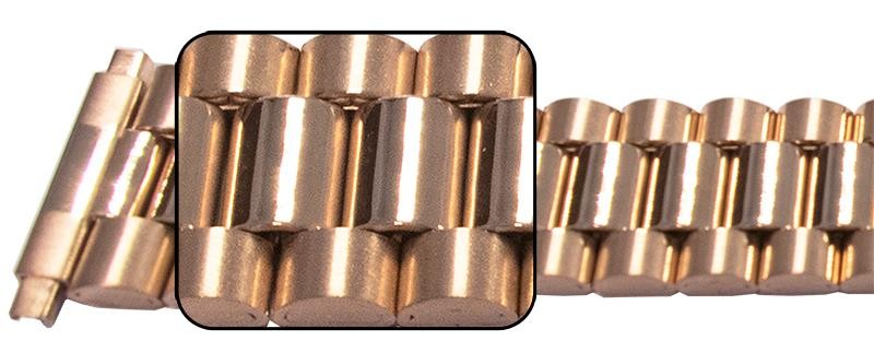 Watch Bracelet Spring End Links Replacement Strap Rolex President Satin Mirror