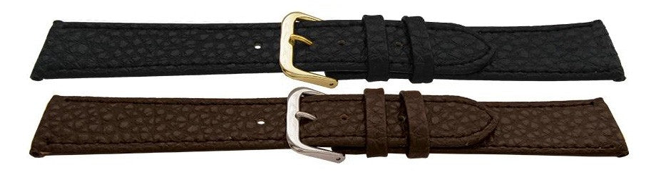 Synthetic Vegan Friendly Leather Watch Strap Buffalo Grain Alternative Bracelet