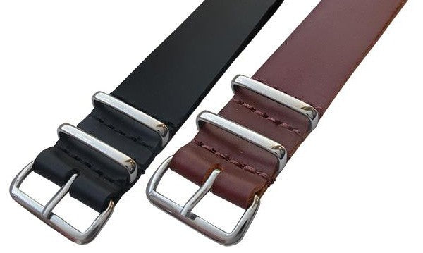 Smooth Leather Watch Strap Replacement Oil Treated Water Resistant Bracelet