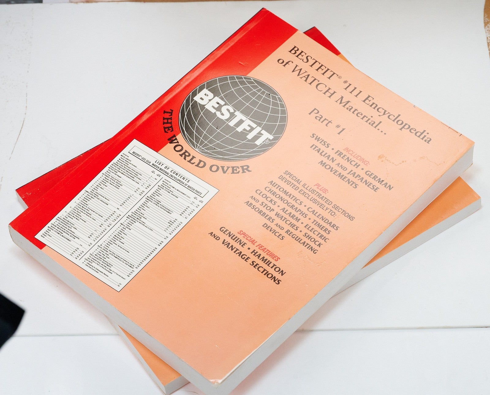 Bestfit Guides 111 & 111A Vintage Watch Parts Reference Watchmakers Encyclopedia