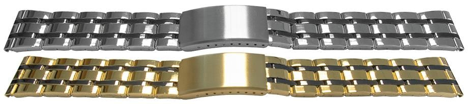 Black Mirror Watch Bracelet Strap Centre Fold Clasp 5 Link Row Type Quality