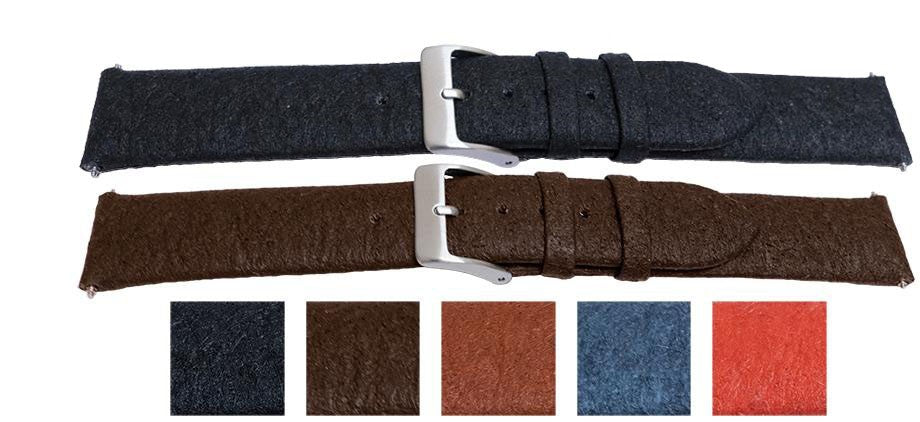 Vegan Friendly Pineapple Leaf Fibre Watch Strap Sustainable Leather Alternative