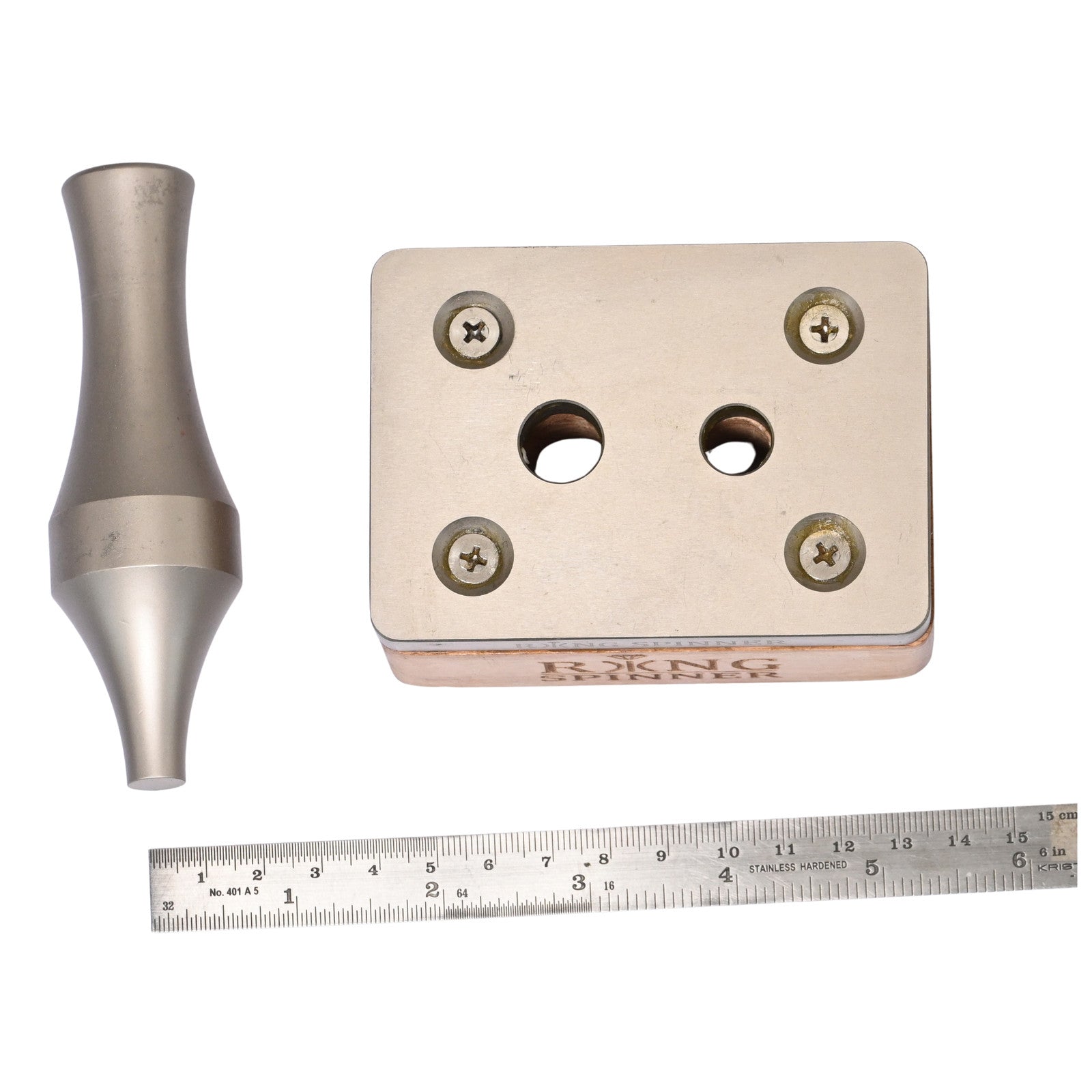 Spinning Ring Forming Block & Punch Set Jewellery Making Metal Mandrel Tool New