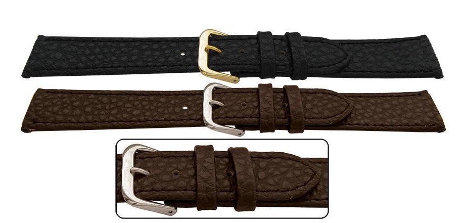 Synthetic Vegan Friendly Leather Watch Strap Buffalo Grain Alternative Bracelet