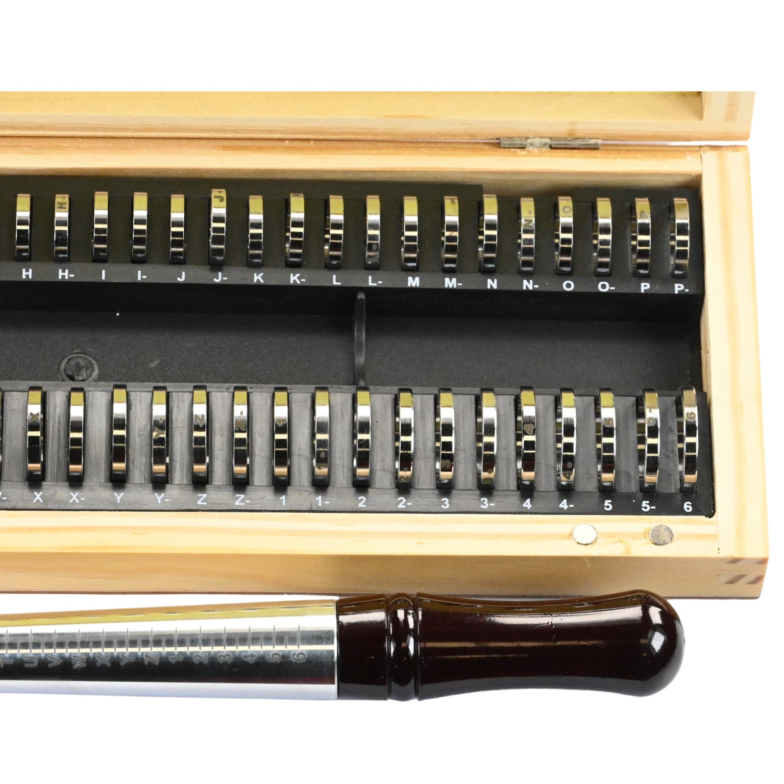 Professional UK Ring Size Tool Finger Sizer Boxed Gauge Stick Jewellery Mandrel