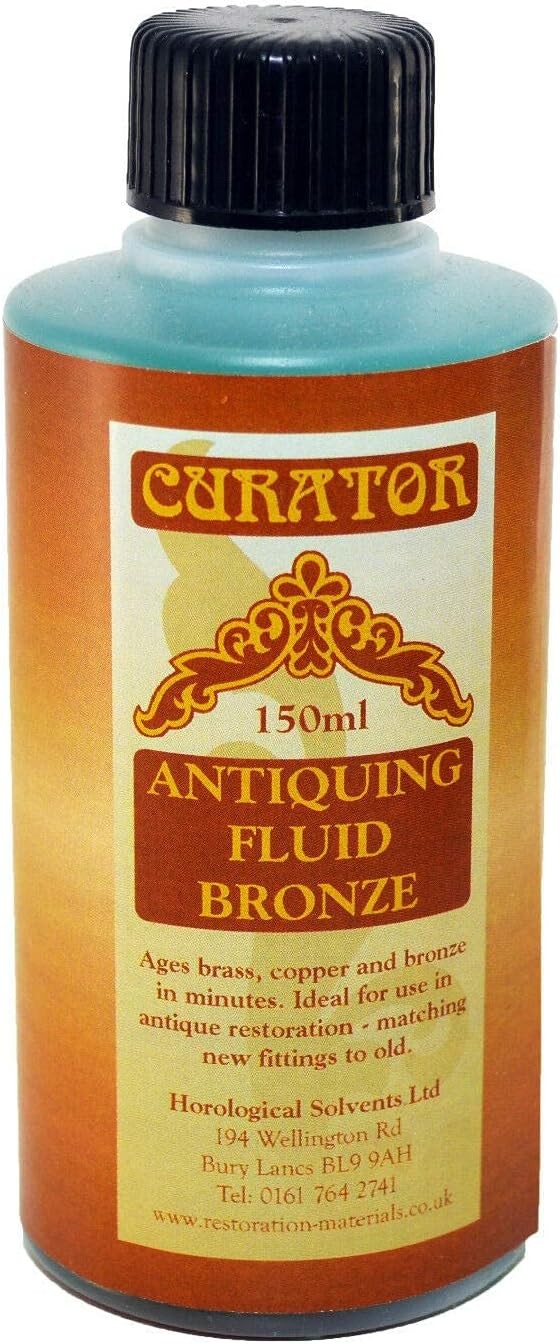 Curator Antiquing Patination Fluid Solution Aging Bronze Brass Black & Brown