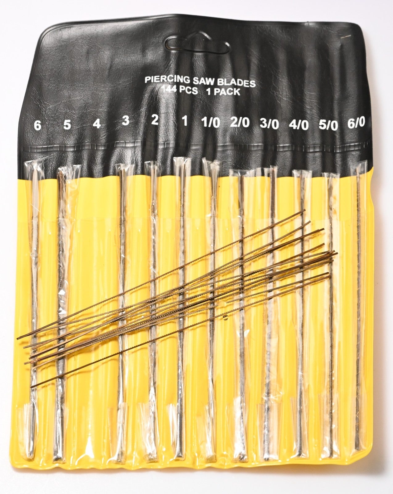 Jewellers Piercing Saw Blades 144pc Set 12 Sizes 6/0-6 Jewellery Making 135mm UK