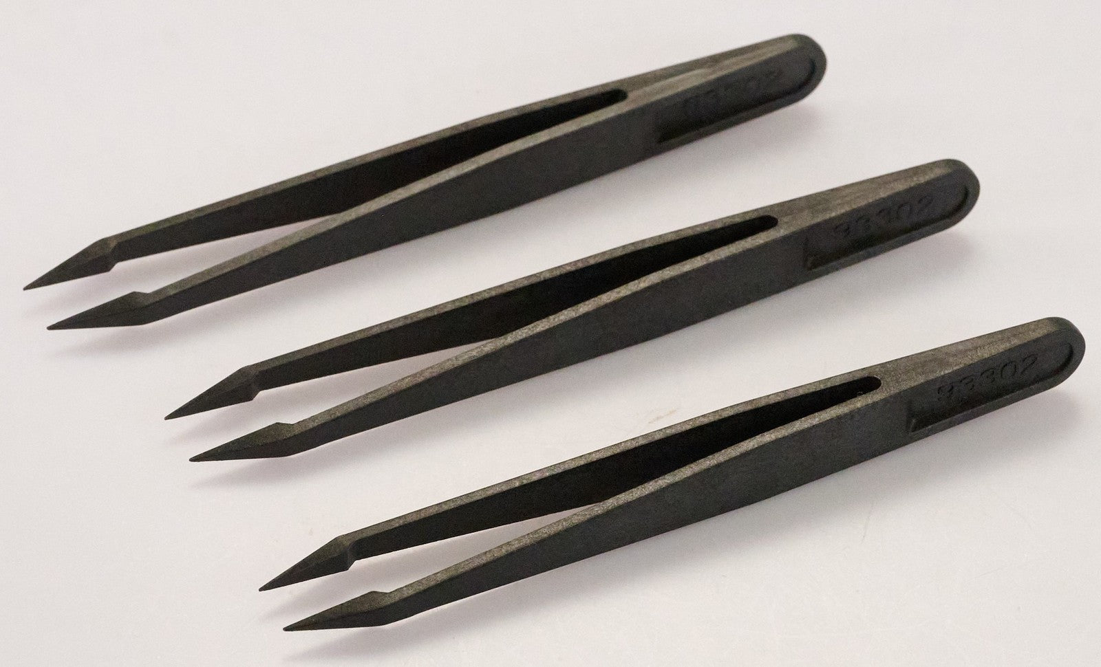 3x Pro Carbon ESD Watch Battery Changing & Repairs POINTED Tweezers Anti Static