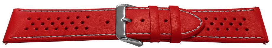 Olympic Style Rally Sports Calf Leather Watch Strap Replacement Smooth Bracelet
