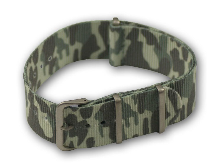 Military CAMOUFLAGE Ultra Tough Nylon Watch Strap Watch 16mm - 24mm Army Band