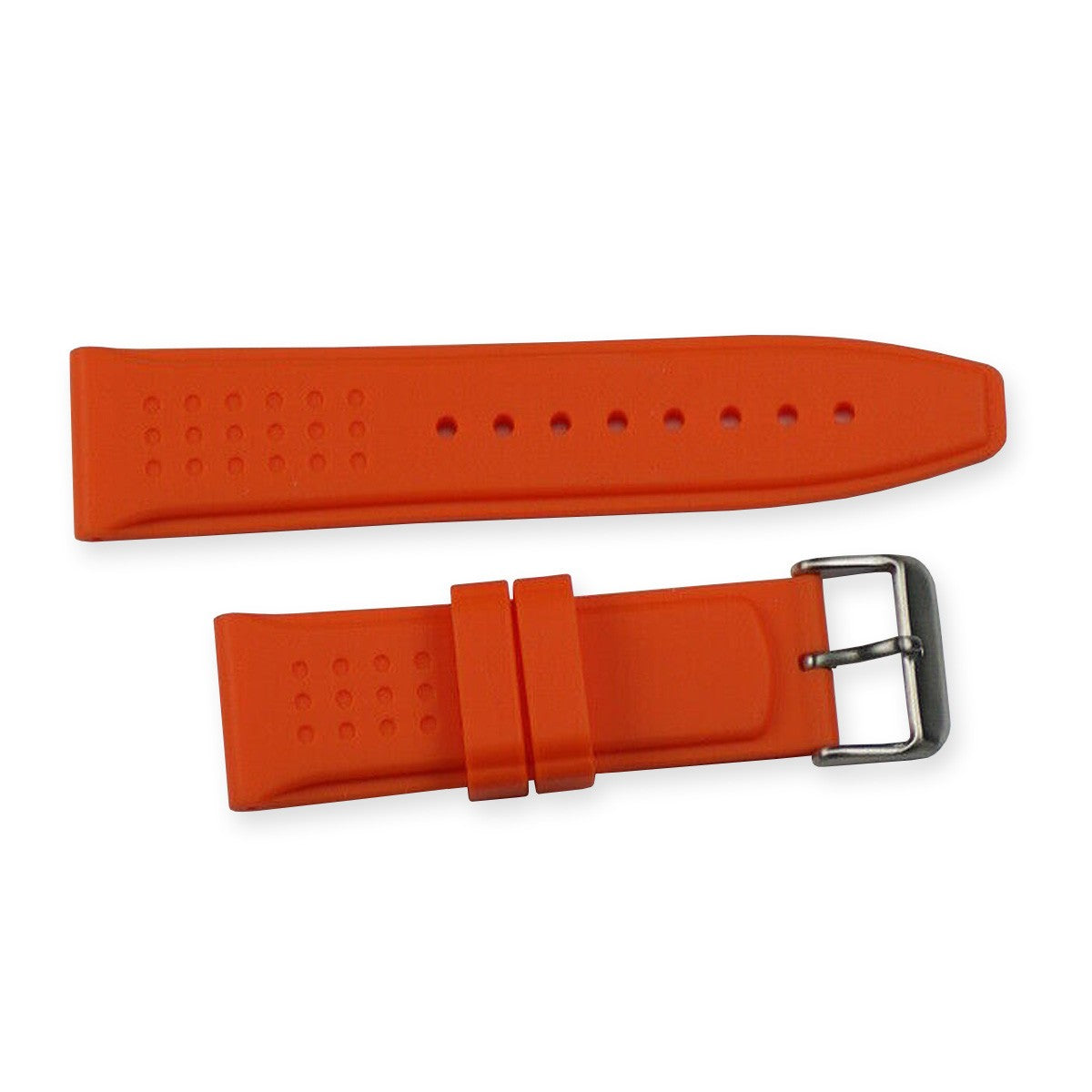 Silicone rubber QUALITY DIVERS STRAPS black blue orange 22mm 24mm watch strap