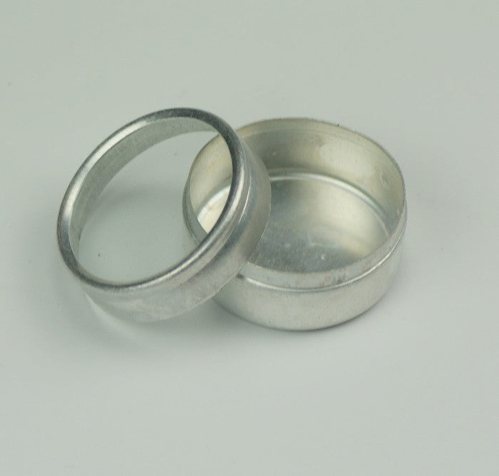 20 x tubs watch Parts containers ALUMINIUM clear lids wristwatch or pocketwatch