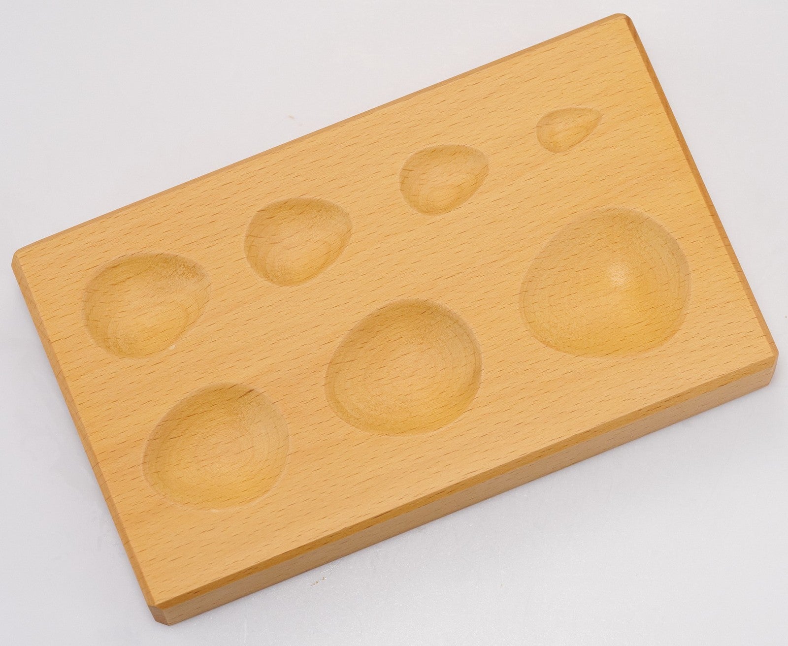 Dapping Block Wood Wooden 4 TEAR DROP SHAPE Doming Forming Tool Shaping Jeweller