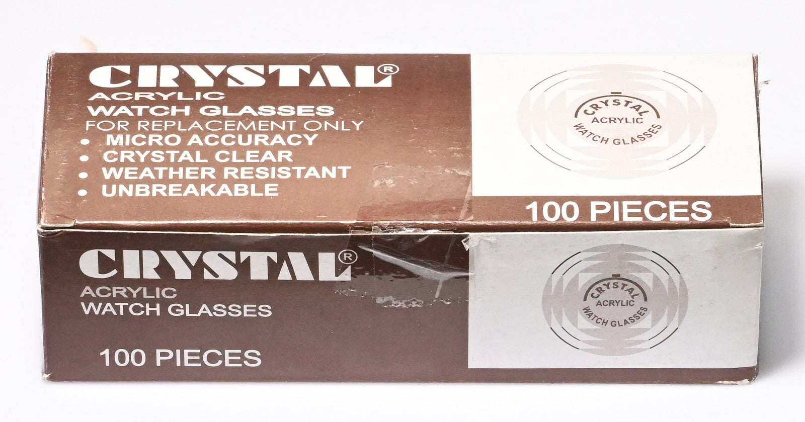 100 Pcs Acrylic Watch Crystals Standard Dome Assortment 19.0-30.0mm Repair Lot