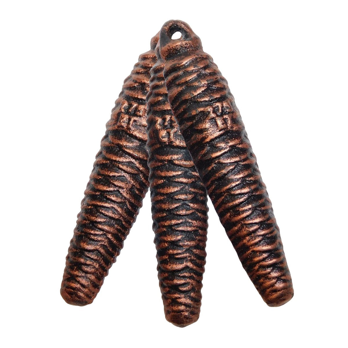 Mechanical Cuckoo Clock Weight Cast Iron Antique Traditional Pine Cone Shape