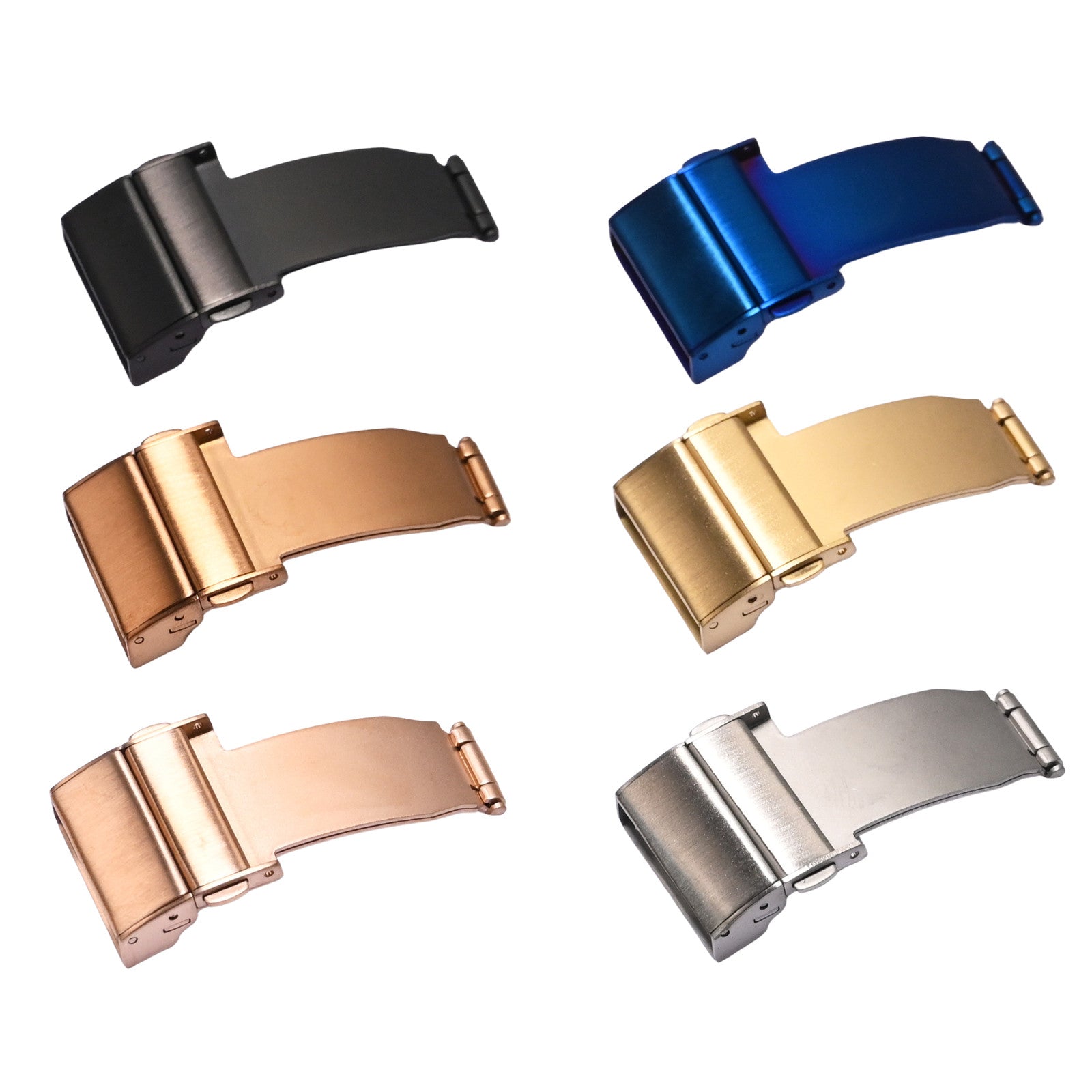 Watch Deployment Buckle Clasp Strap Bracelet Replacement 18mm 20mm 22mm Steel