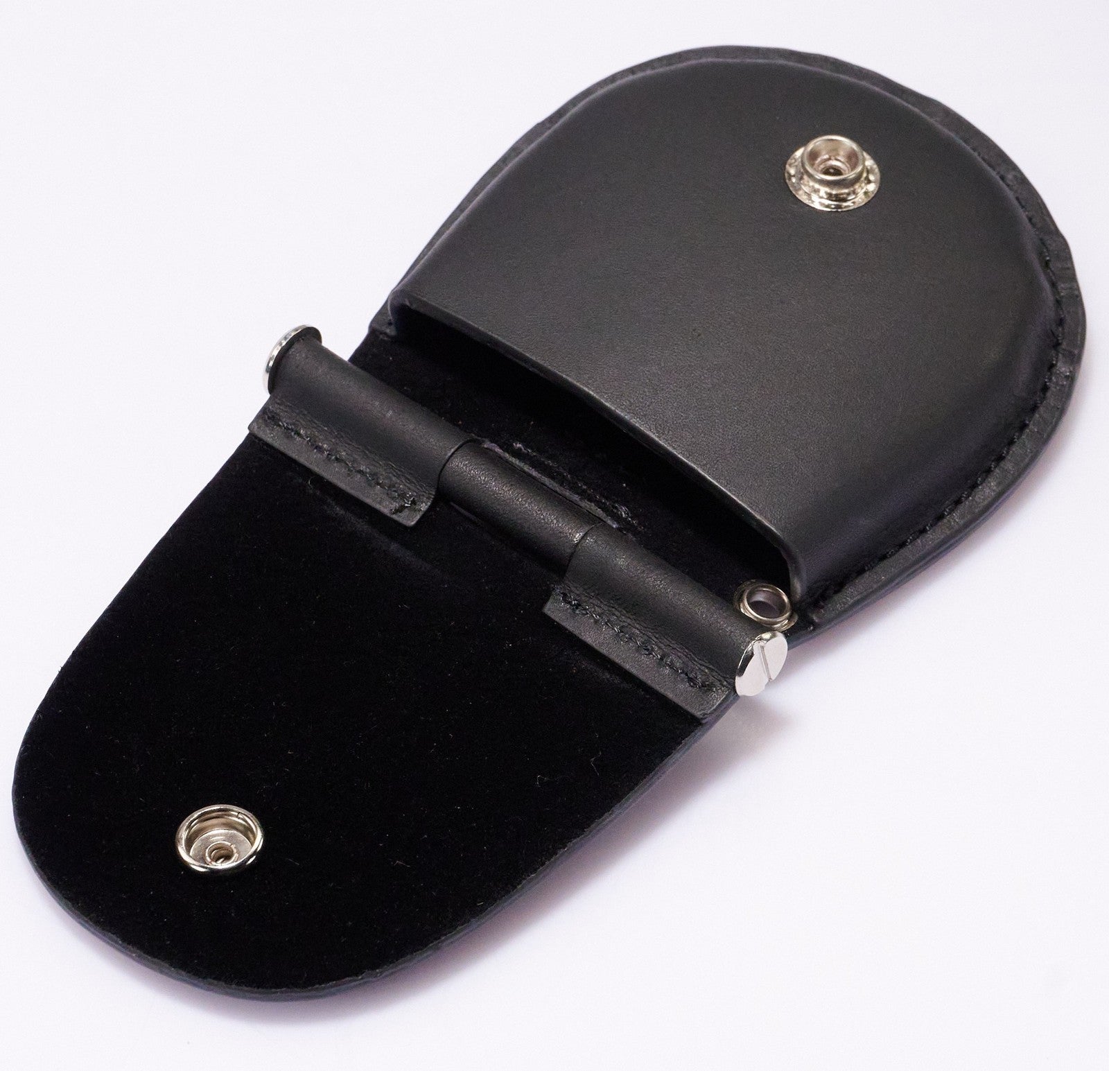 Pocket Watch Holder 70mm LARGE Black Leather Case Pouch Premium Travel Storage