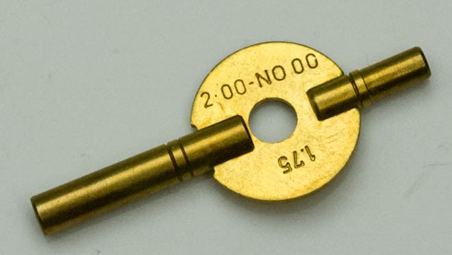 Carriage Clock New Brass Winding Key Antique Clocks Double Ended 2mm - 4.75mm