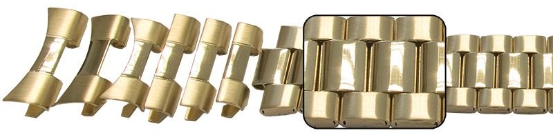 XL Satin Mirror Watch Bracelet 22mm 24mm 26mm Extra Large Rolex President Strap