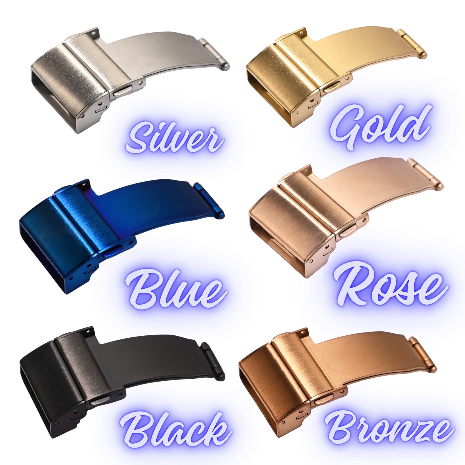 Watch Deployment Buckle Clasp Strap Bracelet Replacement 18mm 20mm 22mm Steel