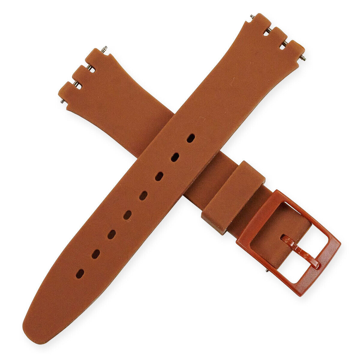 17mm Silicone Rubber Swatch Watch Strap Soft Band Replacement 18 COLOURS New