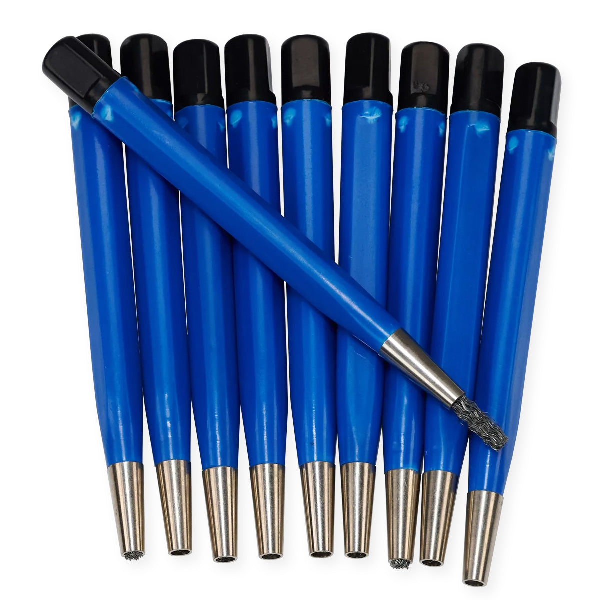 10x STEEL Scratch Brush Brushed Finish Watch Clean Removes Rust Scratches