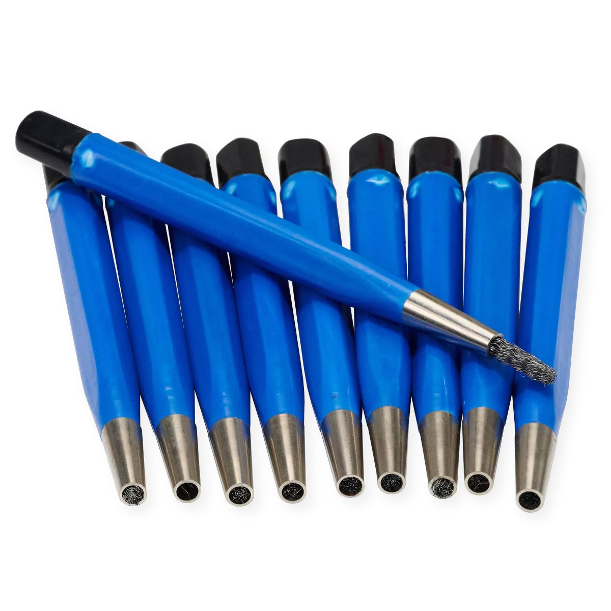 10x STEEL Scratch Brush Brushed Finish Watch Clean Removes Rust Scratches