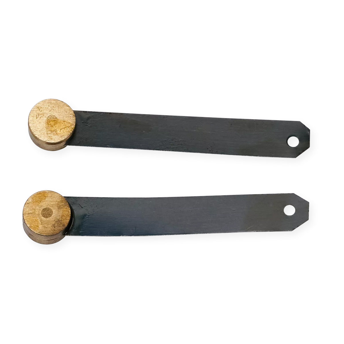 2x English Dial Fusee Suspension Brass End Springs Banjo Wall Clock Pendulum Rod