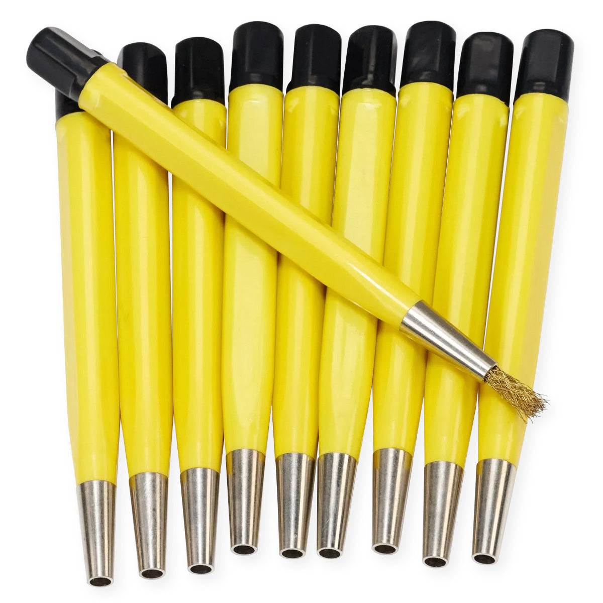 10x BRASS Scratch Brush Brushed Finish Watch Clean Removes Rust Scratches