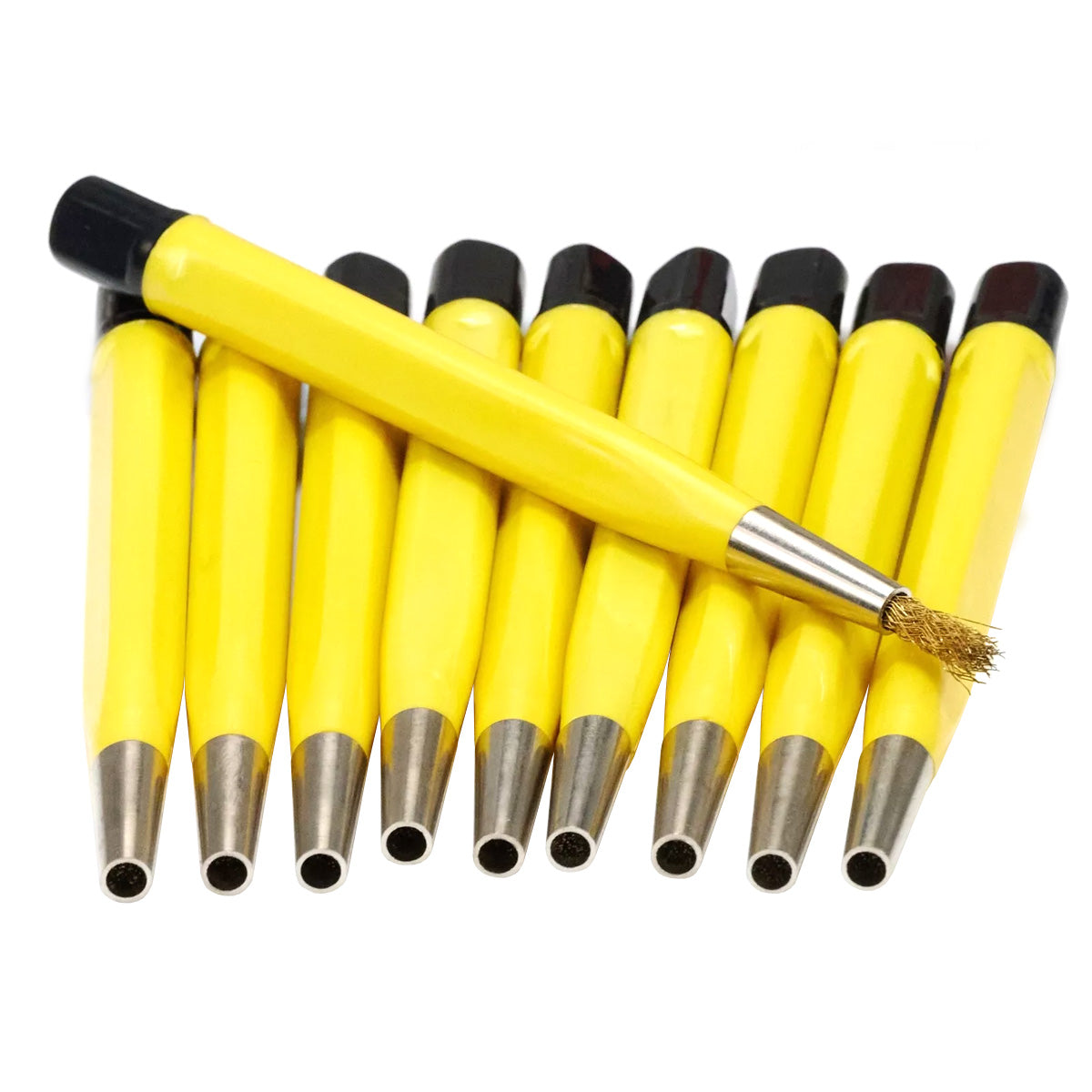 10x BRASS Scratch Brush Brushed Finish Watch Clean Removes Rust Scratches