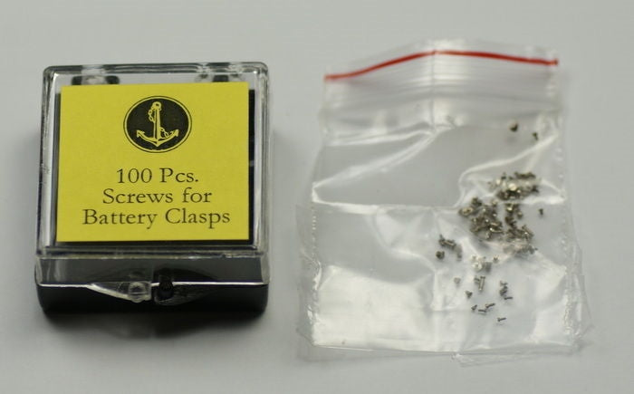 SCREWS FOR BATTERY CLASPS/CLAMPS covers quartz watch watches batteries repairs